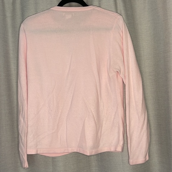 Yarnworks Sweater Attached Twin Set Cardigan Pink - Picture 5 of 5